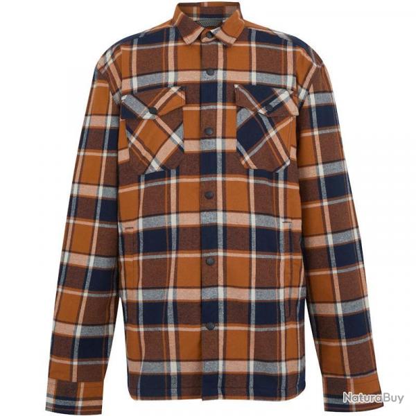 Chemise canadienne Regatta Spennith Shacket orange bleue M