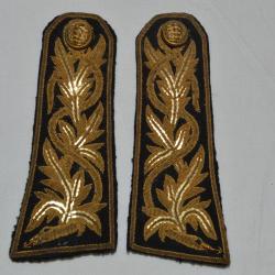 PATTES D'EPAULE SERVICE DE SANTE-MEDECIN-PROVENANT D'UN GENERAL-GUERRE 1914/1918-MAROC