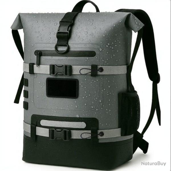 Sac à dos étanche FD Marine modulable 20/40L (gris)