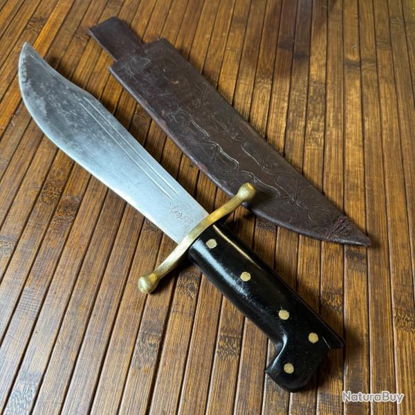 RARE COUTEAU BOWIE MACHETTE U.S ARMY COLLINS& CO  LEGITIMUS V-44 N-18 HARTFORD USA