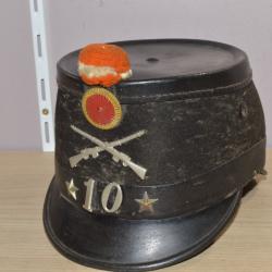 Shako suisse  Fusillier suisse (début XXe) 1912 1914/1918