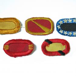 Lot de 5 insignes tissus Parachutiste  US ref ing 2