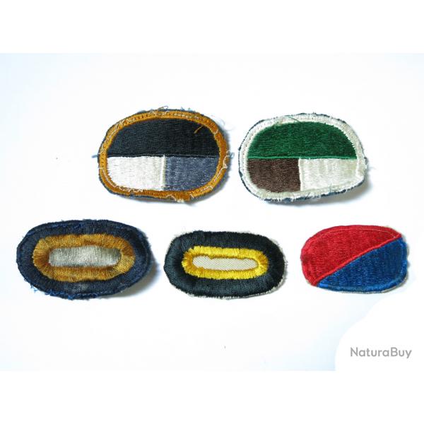 Lot de 5 insignes tissus Parachutiste  US ref ing 3