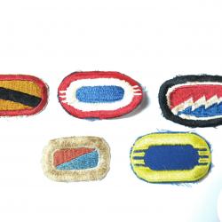 Lot de 5 insignes tissus Parachutiste  US ref ing 5    box 148