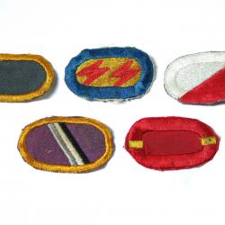 Lot de 5 insignes tissus Parachutiste  US ref ing 7 box 148