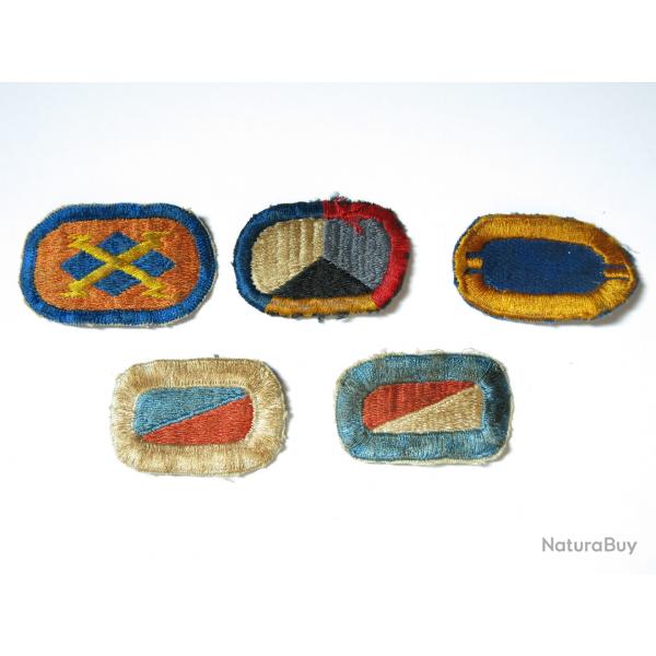 Lot de 5 insignes tissus Parachutiste  US ref ing 11 box 148