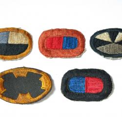 Lot de 5 insignes tissus Parachutiste  US ref ing 13 box 148
