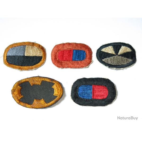 Lot de 5 insignes tissus Parachutiste  US ref ing 13 box 148