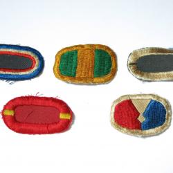 Lot de 5 insignes tissus Parachutiste  US ref ing 14 box 148