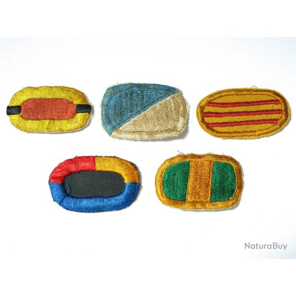Lot de 5 insignes tissus Parachutiste  US ref ing 15 box 148