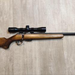 Carabine à verrou ANSCHÜTZ mod. 1441/42 - Cal. 22 LR + Lunette - 1 SANS RESERVE