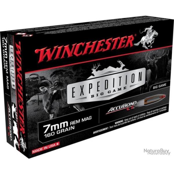 CARTOUCHES WINCHESTER calibre 7RM ACCUbondct 160grs x20