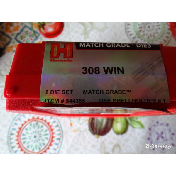 jeu outil hornady 308  win match grade