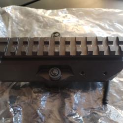 Capot picatinny Dust Cover Pro RRARMS VZ58 CZ858 etc montage  point rouge et optique très courte