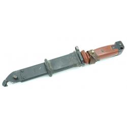 Baïonnette pour AK 47 originale avec cuir de ceinturon et caoutchouc pour porte fourreau