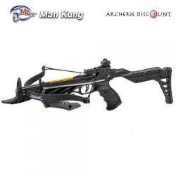 Pistolet Arbalete Alligator Avec Crosse ManKung 80 Lbs Noir