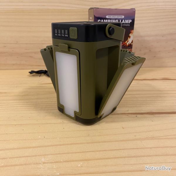 Lampe LED solaire et usb dpliable