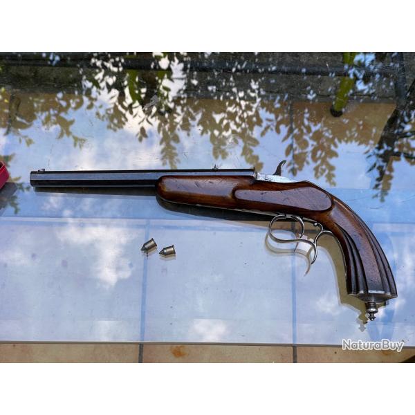 rare pistolet de tir 9mm flobert st etienne
