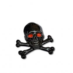 Tête de mort skull Pirate - Hauteur : 25 mm - Largeur : 20 mm 4a.