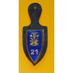 21° Régiment de Camp, faux N°, émail  ,  FABRICANT DRAGO PARIS  ,  HOMOLOGATION 2301 , BON ETAT VOIR