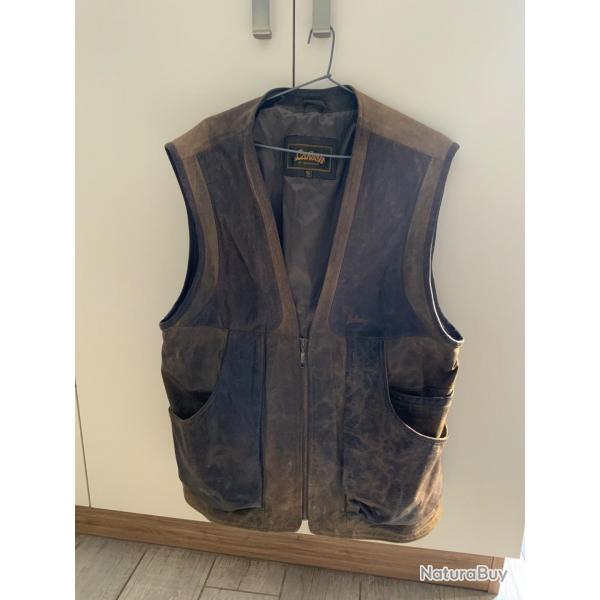Gilet cuir Laksen