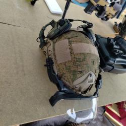 casque tactique airsoft full équipé