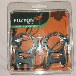 Fuzyon Chasse | Colliers Aluminium EMC124 Diamètre 30mm HAUT (Rail Weaver)