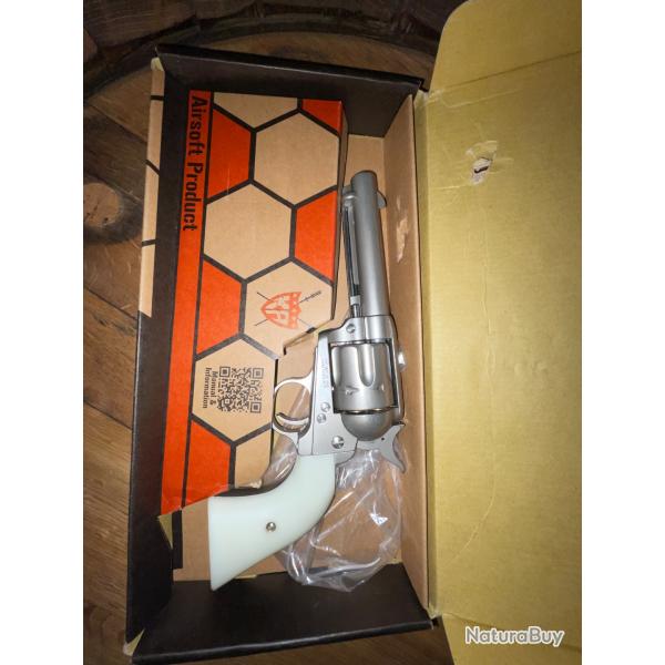 Colt SAA King Arms silver 6mm gaz