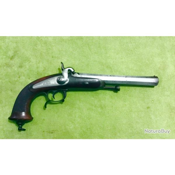 MAGNIFIQUE PISTOLET DE OFFICIER DE CAVALERIE MODLE 1833  DEUXIME TYPE pice d origine
