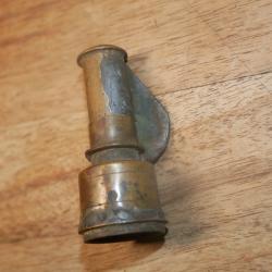Embout de poire à poudre avec bouchon doseur rustique