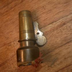 Embout en laiton de poire à poudre avec bouchon doseur en laiton