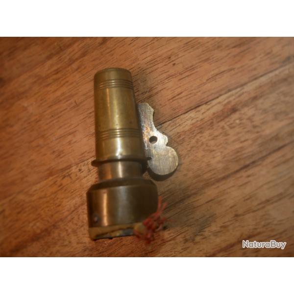 Embout en laiton de poire  poudre avec bouchon doseur en laiton