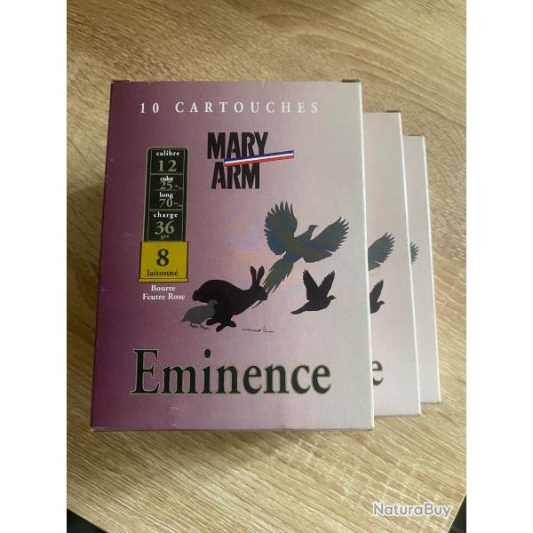 Cartouche mary arm eminence plomb n*8 X3 boites
