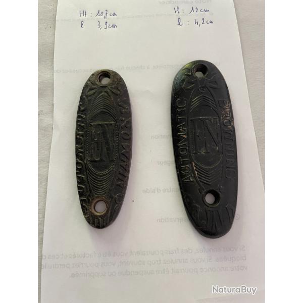 2 plaques de couche de Browning auto 5
