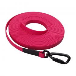 Longe BIOTHANE Twist-Lock 16 mm 15 m SANS poignée rose passion