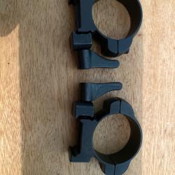Collier acier Quick 30mm médium pour rail de 21mm