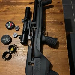 Carabine PCP Stoeger XM1 bullpup 6.35 2 chargeurs très bon état peu servi