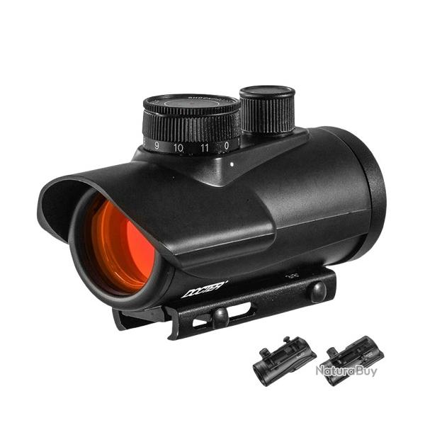 Viseur Point Rouge Holographique 1x30mm 11 Niveaux Luminosit Rail 20mm/11mm Chasse Airsoft RL5-0040