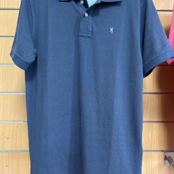 Polo browning bleu manche courte