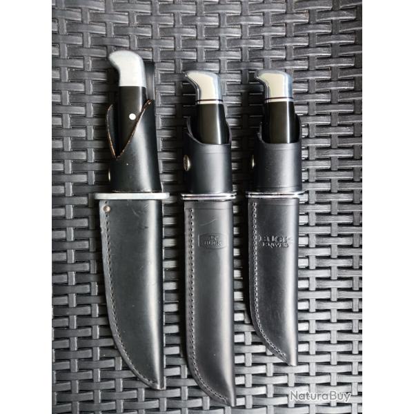 Les 3 frres couteaux chasse BUCK