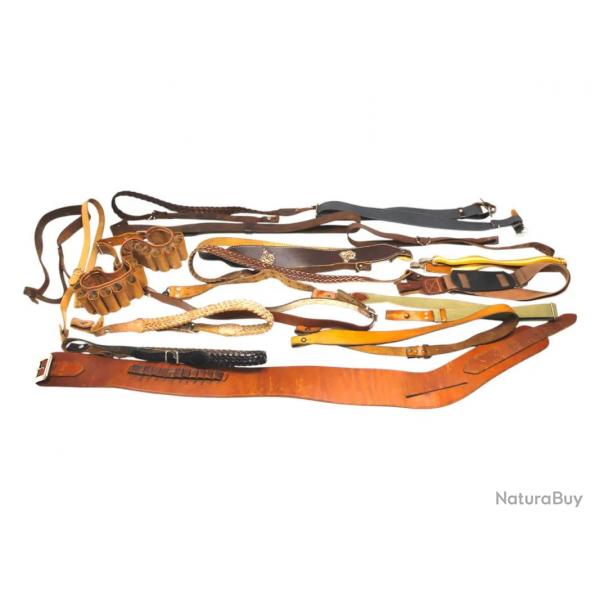 LOT SANGLES ET CARTOUCHIERES