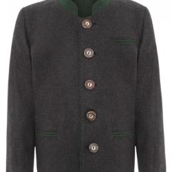 Veste autrichienne traditionnelle enfant en laine anthracite 5/6 ans