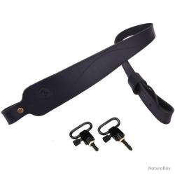 BRETELLE EN CUIR + GRENADI&Egrave;RES - NOIR - LIVRAISON GRATUITE