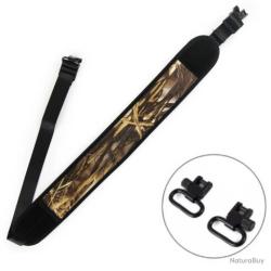 BRETELLE POUR FUSIL OU CARABINE EN N&Eacute;OPR&Egrave;NE - CAMO - LIVRAISON GRATUITE