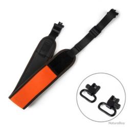 BRETELLE POUR FUSIL OU CARABINE EN N&Eacute;OPR&Egrave;NE ORANGE - LIVRAISON GRATUITE