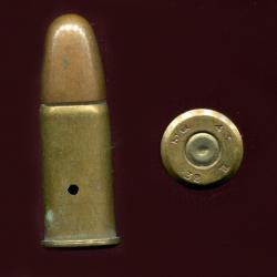 .380 Webley Mk II - Munition des Troupes Canadiennes 39-45 en Europe - marquage : MG 43 38 II