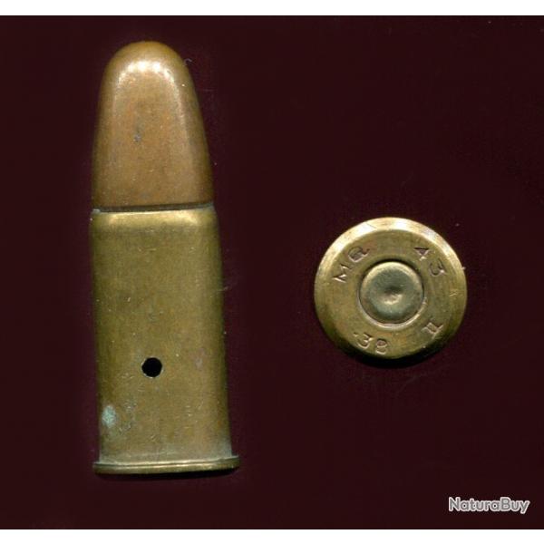 .380 Webley Mk II - Munition des Troupes Canadiennes 39-45 en Europe - marquage : MG 43 38 II