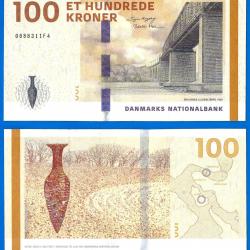 Danemark 100 Couronnes 2009 Pont Kronor Kroner Billet Europe Nord