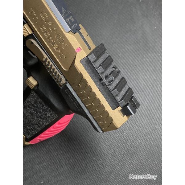 Plaque adaptatrice Picatinny pour Canik TTI / METE en PLA-CarbonFiber