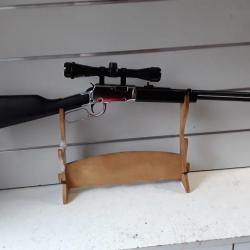 Carabine Rossi RIO BRAVO NICKEL BLACK cal.22lr bois can.45cm + lunette 4x32